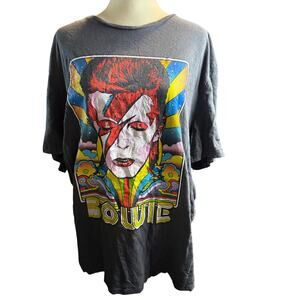 Old Navy David Bowie Ziggy Stardust Graphic Tee, Vintage Style Pop Art, 3XL
